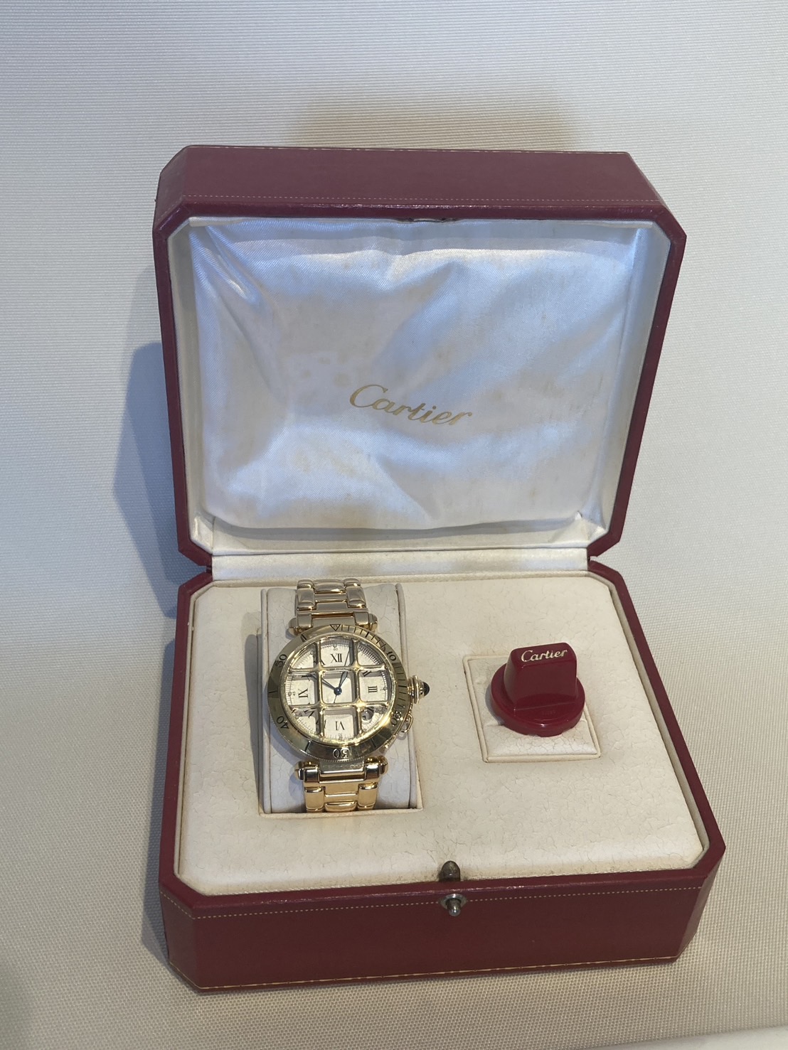 カルティエ　パシャ　ゴールド　ユーズド品